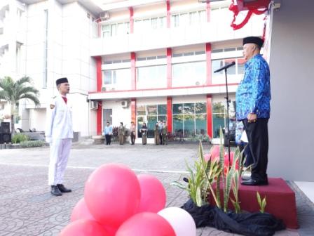 Kemeriahan peringatan hari kemerdekaan RI ke-74 tahun di SMK SMAK Makassar